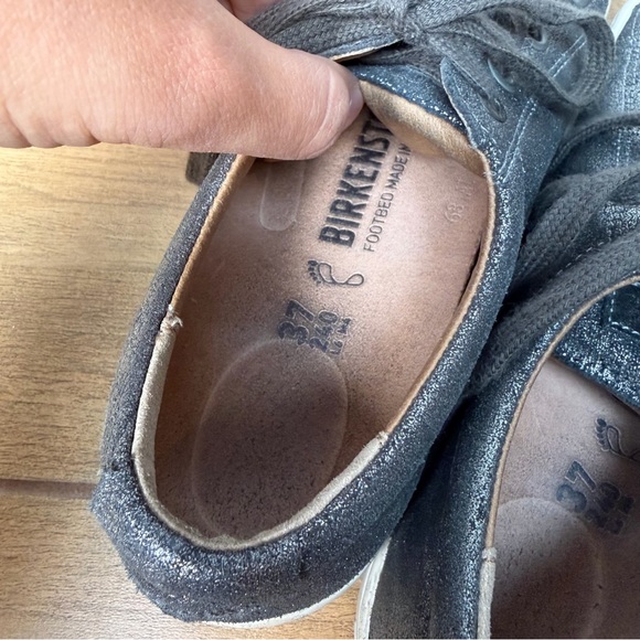 Birkenstock Arran Silver Suede Sneakers - Picture 7 of 7
